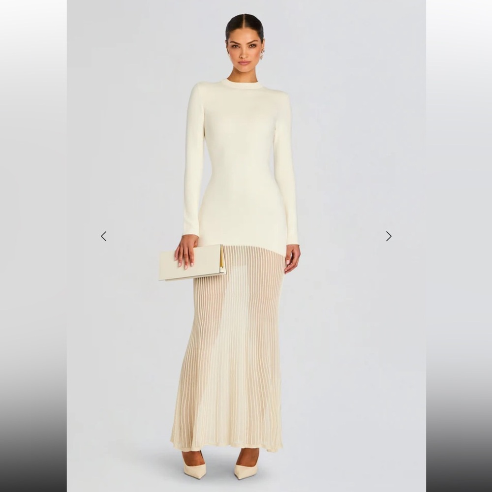 Serenade Knit Maxi Dress - Eggshell